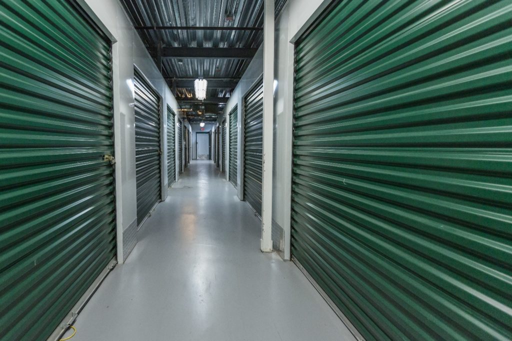 Corridor of a storage facility