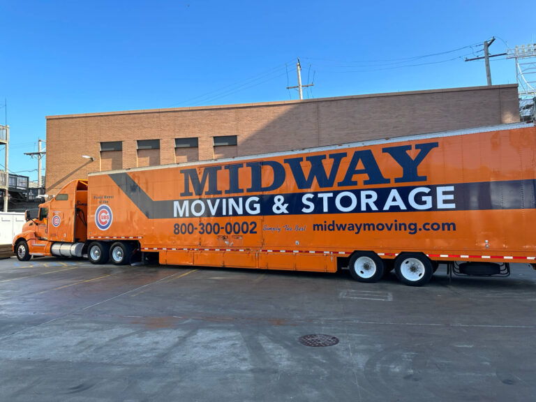 A Midway shipping truck