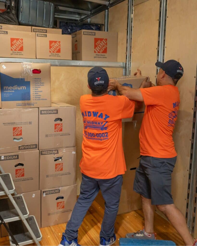 Boxes in a Storage Facility in Chicago